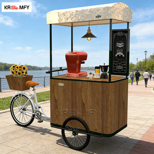 Chariot à vélo en fibre de verre portable pour la vente de délices glacés, camion de nourriture glacée - Product Image 2