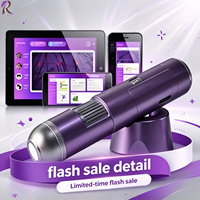 Système d'analyse capillaire intelligent IA portable avec scanner de cheveux Wi-Fi et double lumière UV blanche pour distributeurs de cosmétiques