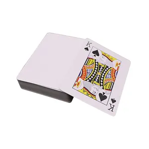 Beste Qualität Mini Bild Spielkarten Standard druck Blank Poker USA Blue Core Papier Runde Spielkarten Benutzer definiertes Logo
