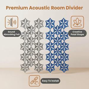Diviseur acoustique 3D unique en PET E0 ROHS, polyester, contrôle du bruit, installation <span class=keywords><strong>facile</strong></span>, pour clubs, centres de fitness, réceptions - Product Image 4