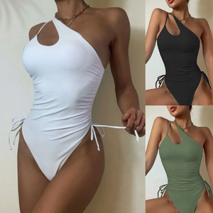 YY6427 Maillot de bain femme personnalisé, style plage, avec breloque sardine, coupe <span class=keywords><strong>triangle</strong></span> ajustable, dos noué, fermeture à nouer - Product Image 1