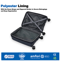 Ensemble de bagages incassables en PP, 3 pièces, vente en gros d'usine, 20, 24, 28 pouces, légers, valises de voyage modernes, double roulettes pivotantes