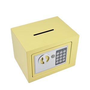 <b>Mini</b> Safe <b>Box</b> Electronic Digital Lock Yellow Cube Shape for Home Office Jewelry Cash <b>Storage</b> - Product Image 2