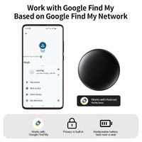 Traceur intelligent RSH OEM Android Google Find My Device Find Hub pour BLE 5.4, autonomie de 1 an, localisateur de clés