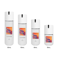 Bouteilles en plastique PET de haute qualité, nouveau design, 50 ml/80 ml/100 ml/120 ml, pour lotions et soins de la peau, avec impression sérigraphique