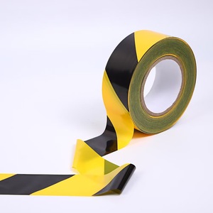 Ruban de signalisation adhésif acrylique, bande de signalisation de danger, PE non-adhésif, imperméable, épaisseur 3 mil, ligne de délimitation, alerte - Product Image 5