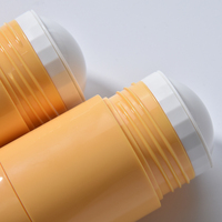 Tube de 30 ml à mécanisme rotatif, fond rond, en PP, vide, biodégradable, transparent, pour déodorant, flacon roll-on