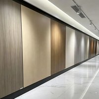 Panneau mural WPC haute densité résistant aux chocs, placage en fibre de bambou et charbon de bois, matériau décoratif intérieur 1220*2440*8mm