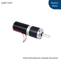 Motor DC Planetary 32GP-31ZY 12V 24V Torsi Tinggi Kecepatan Rendah Kecepatan Dapat Diatur Motor Listrik Mikro Gearbox Logam untuk Robot