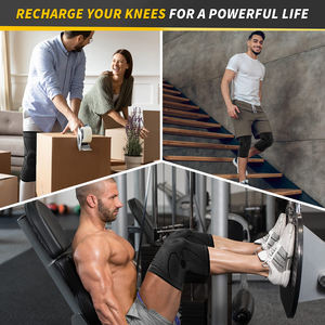 Venta al por mayor de rodilleras para gimnasio, rodilleras de voleibol para aliviar el dolor, rodilleras de manga de compresión para correr y trabajar - Product Image 5