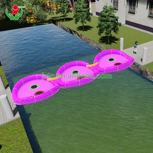 Fabbrica a buon mercato con l'alta qualità in PVC gonfiabile <span class=keywords><strong>parco</strong></span> acquatico galleggiante acqua ponte fiore trampolino di salto buttafuori Park - Product Image 2