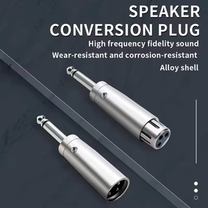 3 Pin XLR гнездо 6,35 мм Мужской свинцовый переходник для микрофона с никелированным покрытием Цельнометаллическая конструкция моно XLR Jack - Product Image 3