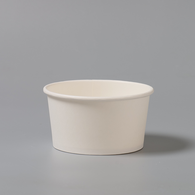 Customized Disposable Single Wall Paper Cup for Ice Cream Eco-Friendly Craft Food Container with Features Customer Logo
