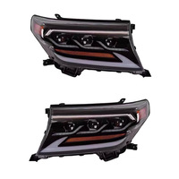Nuevo Conjunto de Faros Delanteros LED de Alta Calidad de 12V 50W con Luces de Circulación Diurna para Land Cruiser LC200 2007-2015
