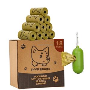 Biodegradable Reusable Portable Cartoon Dog Poop Bags <b>Compostable</b> Cornstarch Pet Waste Disposal Custom Manufacturer - Product Image 1