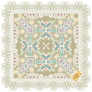 Écharpe en soie 100% écologique personnalisée 90x90 cm Style long roulé à la main ou ourlet à la machine Impression numérique Commande sans minimum - Product Image 1