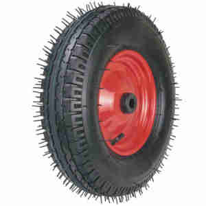 Pneu de <span class=keywords><strong>brouette</strong></span> neuf 16x400-8, directement de l'usine, roues solides pour chariot élévateur, capacité de charge de 200 kg, pièces d'équipement de manutention - Product Image 4