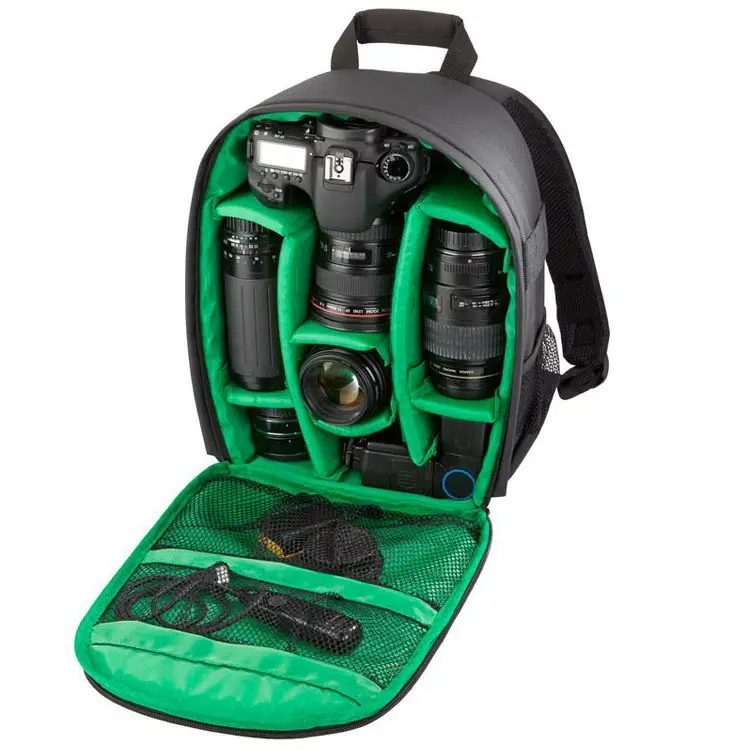 Kamera çantası sırt çantası su geçirmez Video çanta Canon Nikon kamera fotoğraf Lens çantası 35x25x8cm için DSLR fotoğraf çantaları