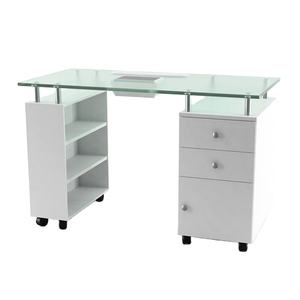 Bomacy Bureau à ongles roulants avec poussière Ongles bon marché avec évent Salon Manucure Meubles Tech Manucure Lumière Ongles de luxe Table - Product Image 2