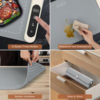 CF Electric Faltbare Silicon Rapid Full Surface Heiz matte 6 Temp Einstellungen 6H Timer Tragbare Lebensmittel-Wärme matte Halten Sie die Mahlzeit warm