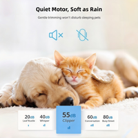 Nouveau Kit de Toilettage Automatique 4-en-1 Sûr pour Animaux de Compagnie : Tondeuse à Poils pour Chien, Tondeuse à Pattes, Coupe-Ongles Électrique pour Chat, Rechargeable et Nettoyant
