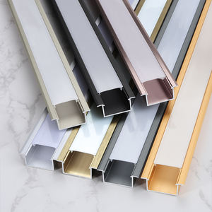 แผงอลูมิเนียมอัดขึ้นรูปที่กำหนดเองตกแต่งผนังด้วยช่องอะลูมิเนียมโครงไฟ LED ขอบอลูมิเนียมรูปตัว U สำหรับห้องครัว - Product Image 3