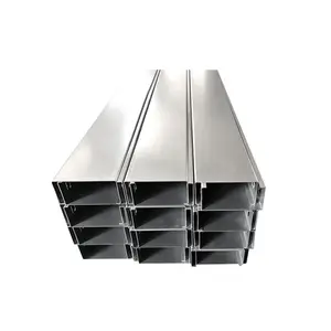 HST Fully Enclosed Straight Trough Galvanized Steel Electric Cable Trunking Cable Tray