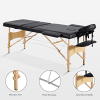 Meilleure vente Table de massage facial pliable de 80cm de large, design moderne, réglable en hauteur pour la commodité, meubles de salon