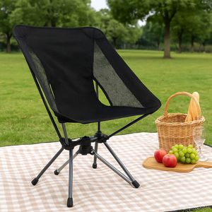 Chaise de camping ultralégère en alliage d'aluminium avec solution de rangement compacte avec sac de rangement pour salle à manger et parc - Product Image 1