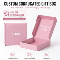 Carpeta de Cartón Corrugado para Envíos, con Logotipo Personalizado del Fabricante, Reciclable, con Diseño Floral, para Regalos, Pequeña, para Alimentos como Sushi
