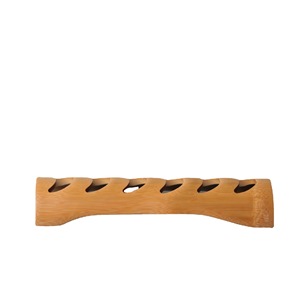 Bamboo Teacup Rack 28 Cm Long Minimalist Style Tea Set Storage Holder Reusable Drinkware Accessory - Product Image 5