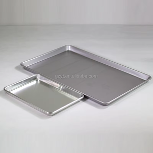 Plateau de service rectangulaire et carré en acier inoxydable pour hôtels et restaurants, plateaux décoratifs dorés et argentés pour la cuisson - Product Image 3