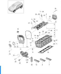 High Quality <strong>EA</strong> <strong>888</strong> 95B Macan Cylinder Head 95810306300 95810306310 9A7103264 Compatible with 2009-2016 for Porsche 2.0T Macan - Product Image 5