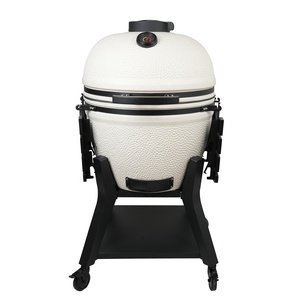 Auplex Premium Modern White Series Griglia Kamado <span class=keywords><strong>a</strong></span> Carbone Resistente da 15/18/22/27 Pollici con Carrello per <span class=keywords><strong>Cucina</strong></span> Esterna - Product Image 3