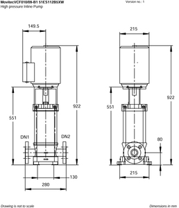 Pompe KSB Movitec VCF010/09-B1 peut remplacer les pompes Grundfos, Wilo, Sylem, Sulzer, Ebara, DA, B, CNP - Product Image 5
