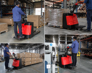 Transpalette Électrique Hydraulique Complet avec Plateforme <span class=keywords><strong>de</strong></span> Conduite, 2500 kg, Batterie au Lithium, Type Conducteur, pour Manutention Industrielle <span class=keywords><strong>de</strong></span> Cargaisons - Product Image 1