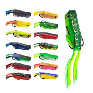 NUOVO <span class=keywords><strong>Esche</strong></span> <span class=keywords><strong>Artificiali</strong></span> Topwater a Forma di Rana Morbida da 65mm 15g <span class=keywords><strong>per</strong></span> <span class=keywords><strong>la</strong></span> Pesca di Persico Bocca Grande e Testa di Serpente - Popper da Pesca - Product Image 2