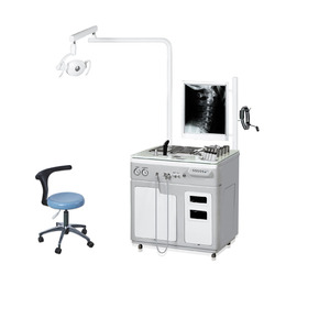 Postazione di Lavoro ENT, Tavolo Diagnostico, Unità di Esame ENT con Sedie per Paziente e Medico - Product Image 1