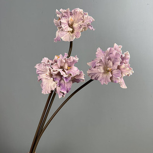 Tiges de Clivia artificielles <span class=keywords><strong>en</strong></span> PU réalistes de qualité supérieure, 70 cm de long, fausses <span class=keywords><strong>fleurs</strong></span> de lys pour la décoration intérieure moderne <span class=keywords><strong>et</strong></span> les halls d'hôtel - Product Image 4