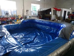 Nhà Máy Giá Inflatable Cá Mập Trượt Với Hồ Bơi - Product Image 4