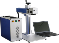 Machine de marquage laser à fibre haute précision, refroidie par air, CNC de table, 50W, système de gravure facile à utiliser pour le métal, la pierre et le miroir