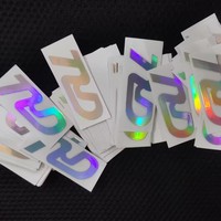 Étiquette adhésive en PVC transparente découpée sur mesure, autocollant de transfert UV, code QR, marquage à chaud, emballage de boîte, parfum, dentifrice