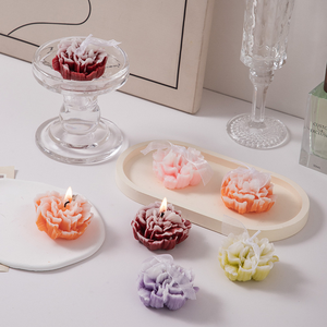 Fleur d'oeillet parfum aromathérapie cristal décor fête des mères bougies parfumées - Product Image 2