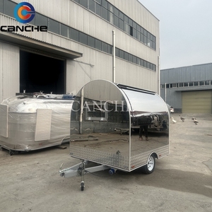 Carrito de Venta de Hot Dogs y Hamburguesas con Ruedas de 2.2 Metros, Remolque de Comida de Acero Inoxidable, Camiones de Comida Móviles Estándar Estadounidenses para la Venta de Aperitivos - Product Image 6