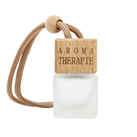 Diffuseur de parfum pour voiture - Extrait de plantes naturelles, aromathérapie, avec bouchon en bois et corde en coton pour voiture et maison