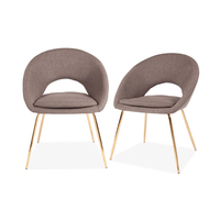 Nouvelle Chaise de Salle à Manger Moderne en Tissu Velours Confortable avec Pieds en Métal, Idéale pour la Maison et le Bureau – Offre Spéciale à Prix Abordable