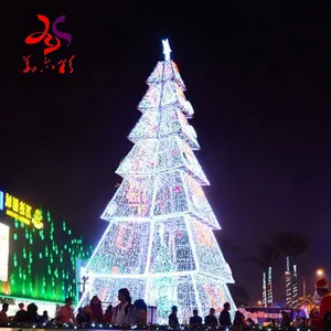 LED Giant New Style Outdoor Customized Size Commercial PE PVC Christmas Tree Light