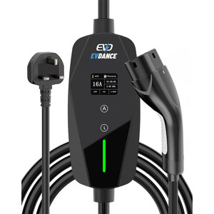 สถานีชาร์จรถยนต์ไฟฟ้าแบบพกพา OEM/ODM ประเภท 2 UK 3KW 13A AC ชาร์จเร็ว มาตรฐาน IP66 สำหรับยานยนต์ไฟฟ้า - Product Image 1