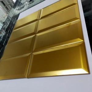 Gạch khảm thủ công Nhà bếp phòng tắm <span class=keywords><strong>backsplash</strong></span> Vàng Gốm gạch tàu điện ngầm - Product Image 5