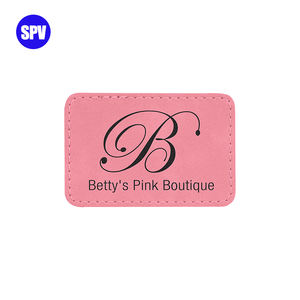 접착제가 있는 직사각형 레이저 가능 인조 가죽 패치 - Product Image 3